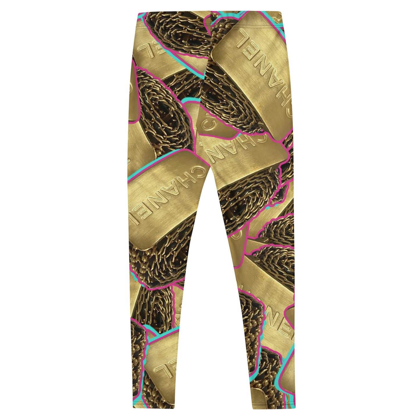 Golden Block Leggings #1