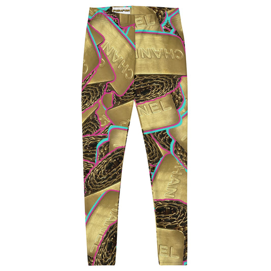 Golden Block Leggings #1