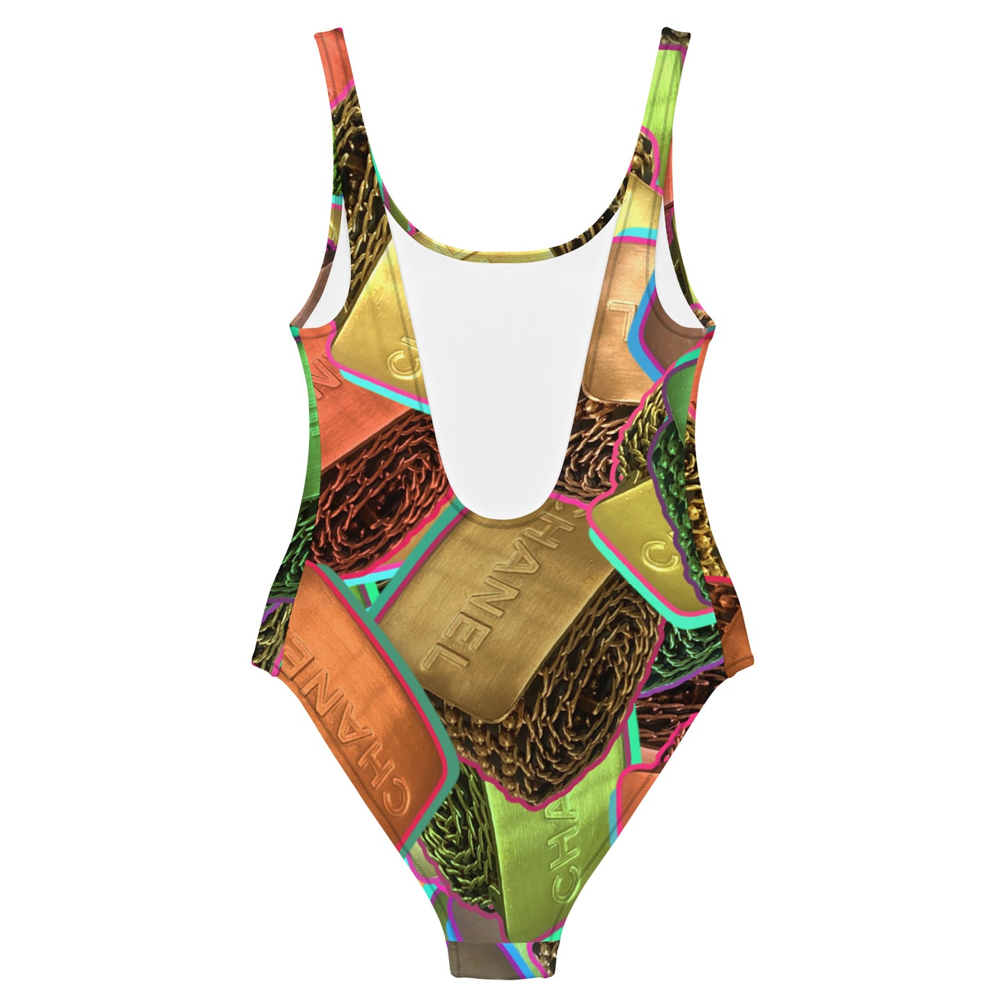 Neon Blocks Bodysuit/Swimsuit