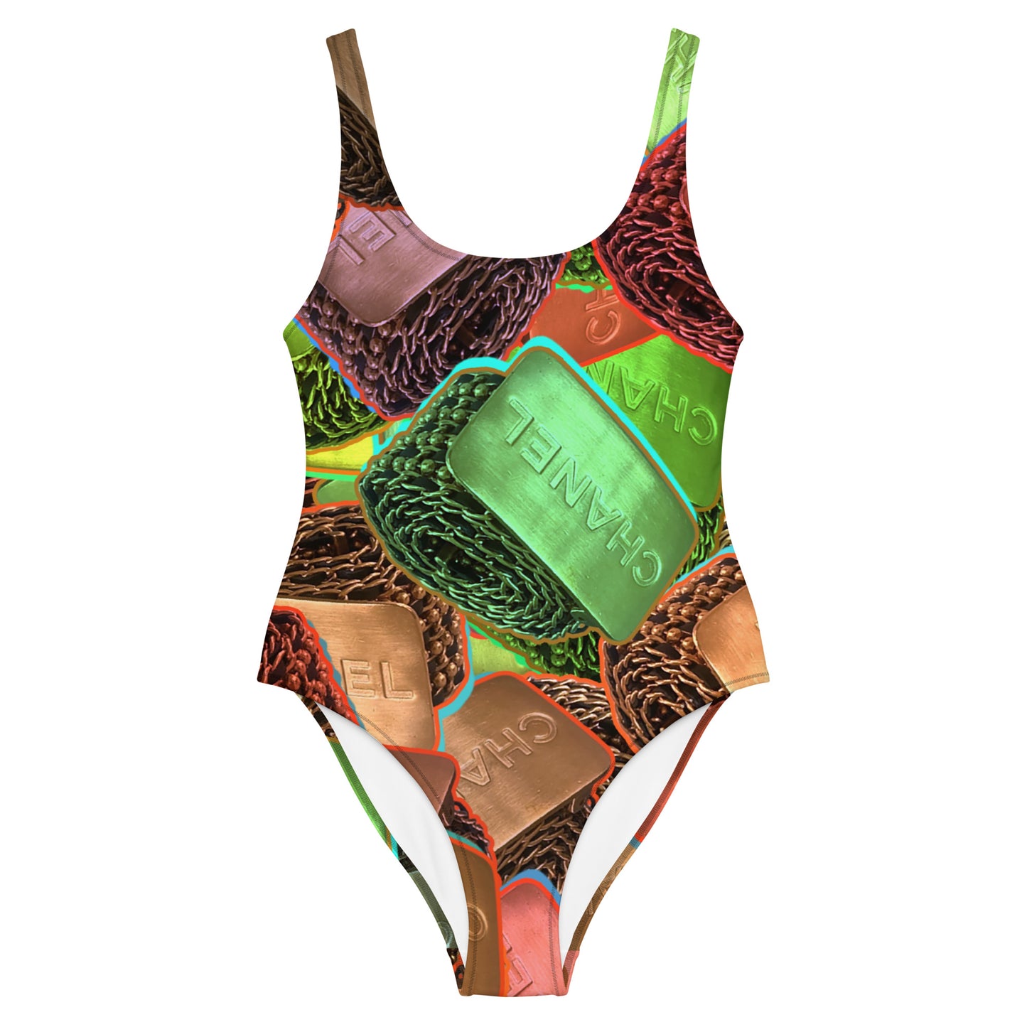 Abstract Chain Bodysuit/Bathing Suit